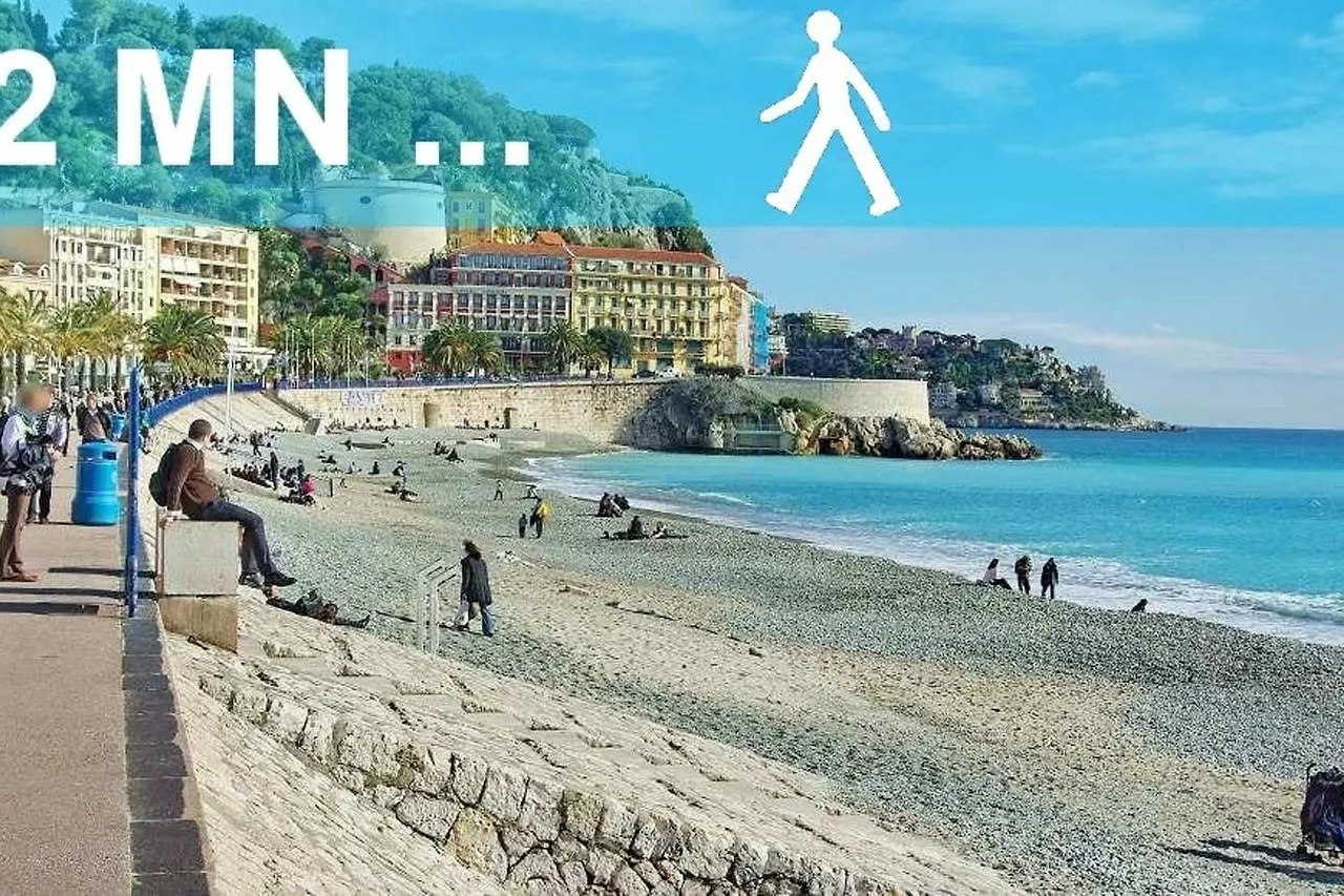 Gilly 4 - F2 Exceptionnel, Vue Mer, Moderne, Climatisation ,Vieux-Nice Lägenhet